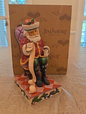 Jim Shore "Christmas Wishes Granted" Santa Figurine ORIGINAL BOX